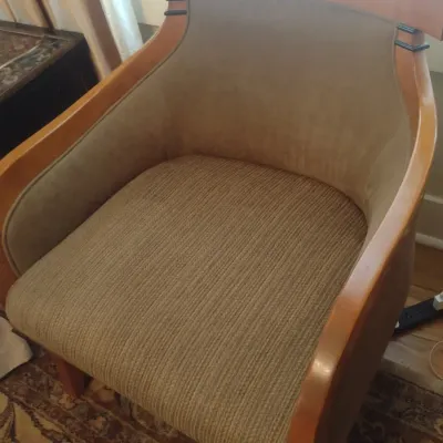 Sale Photo Thumbnail #680: Biedermeier Design Maple Wood Chair with Upholstered Seat Choice B