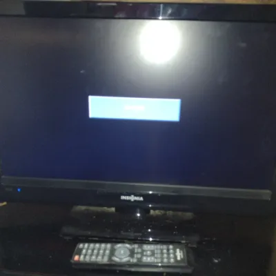 Sale Photo Thumbnail #900: Insignia Television with Remote Control- Approx 23" Diagonally.  Item appears to be in working condition.