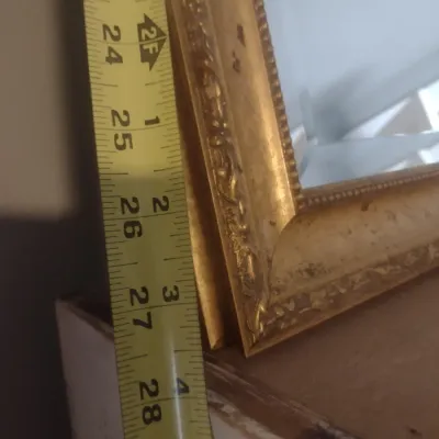 Sale Photo Thumbnail #593: Gilt Wood Frame Wall Mirror