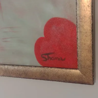 Sale Photo Thumbnail #557: Framed Art 'I Heart You' by Shana