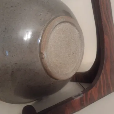 Sale Photo Thumbnail #107: Vintage Brown Glaze Pottery Bowl