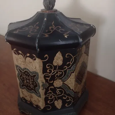 Sale Photo Thumbnail #84: Composite Hexagonal Box with Lid