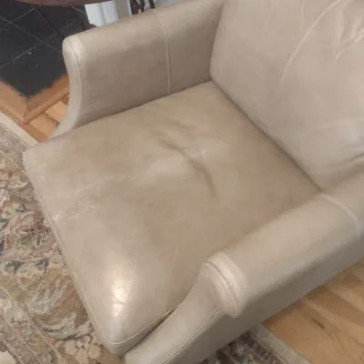 Sale Photo Thumbnail #702: Faux Leather Cushioned Formal Chair