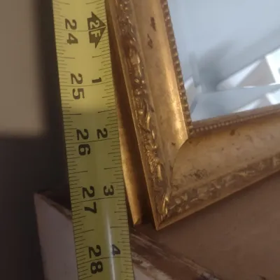 Sale Photo Thumbnail #592: Gilt Wood Frame Wall Mirror