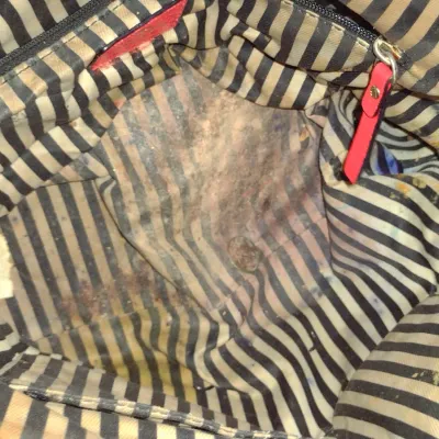 Sale Photo Thumbnail #948: Pair of Kate Spade New York Purses.  Items are in used condition with wear and need cleaning.