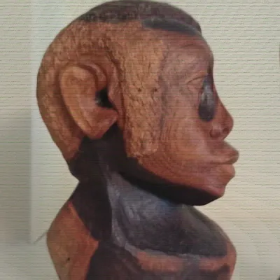 Sale Photo Thumbnail #241: Pair of Carved Wooden Figurines