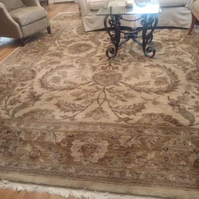 Sale Photo Thumbnail #645: Earthtone Oriental Style Area Rug 14'x10'