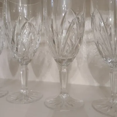 Sale Photo Thumbnail #133: Set of Four Marquis by Waterford Stemmed Crystal Wine Glasses