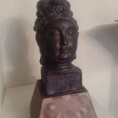 Sale Photo Thumbnail #14: Resin Asian Religious Figure Bust
