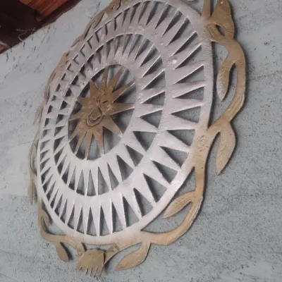 Sale Photo Thumbnail #434: Metal Laser Cut Mandela Wall Art