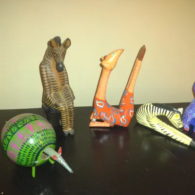 Sale Photo Thumbnail #181: Collection of Carved Wood Animal Figurines