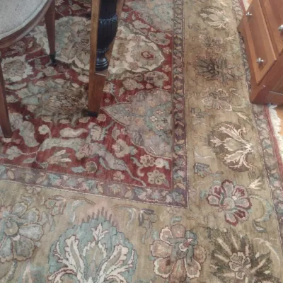 Sale Photo Thumbnail #637: Red and Gold Cabernet Oriental Style Area Rug 12'x9'