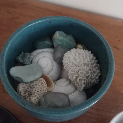 Sale Photo Thumbnail #195: Nice Collection of Natural Stones and Pottery Vessels
