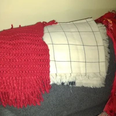 Sale Photo Thumbnail #910: Collection of Scarves and Shawls