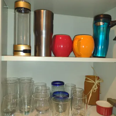Sale Photo Thumbnail #972: Collection of Kitchen Ware- Dinnerware, Glasses, Flatware, etc.