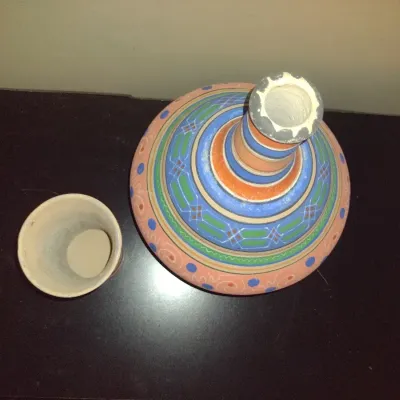 Sale Photo Thumbnail #199: Pottery Water Carafe with Cup
