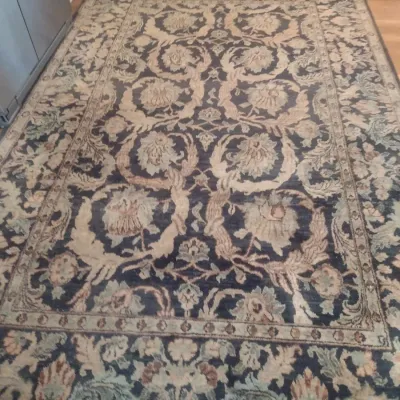 Sale Photo Thumbnail #626: Blue and Gold Oriental Style Area Rug 9.5'x5.5'