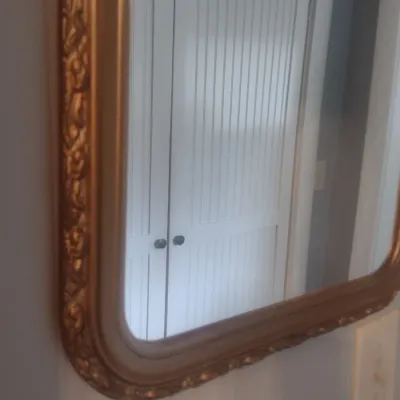 Sale Photo Thumbnail #603: Resin Gilt Archtop Framed Wall Mirror