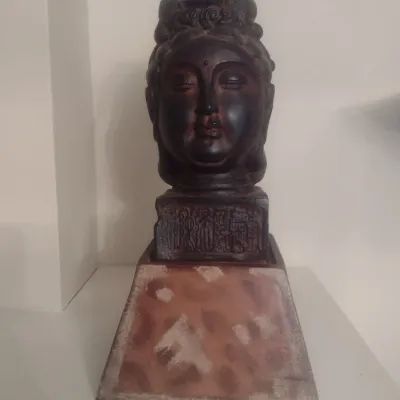 Sale Photo Thumbnail #13: Resin Asian Religious Figure Bust