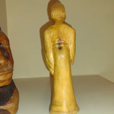 Sale Photo Thumbnail #247: Pair of Carved Wooden Figurines