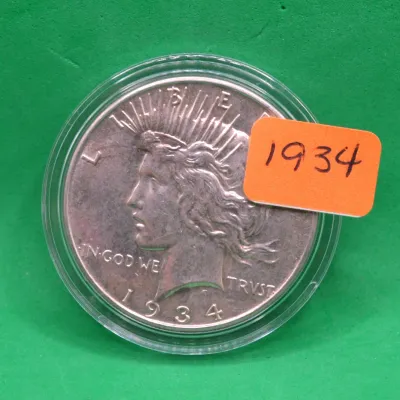 1934 Peace Dollar 