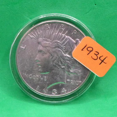 1934 Peace Dollar 