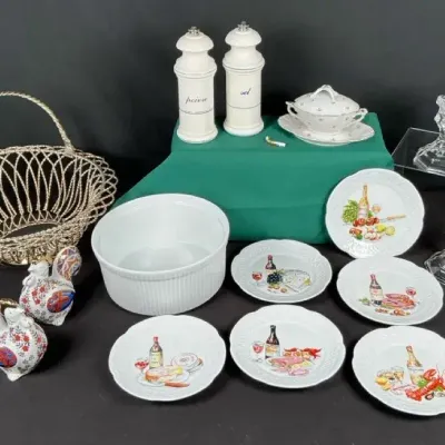 Sale Photo Thumbnail #58: French Porcelain & Tabletop Decor Lot – Limoges, Lauridux, Banton & More