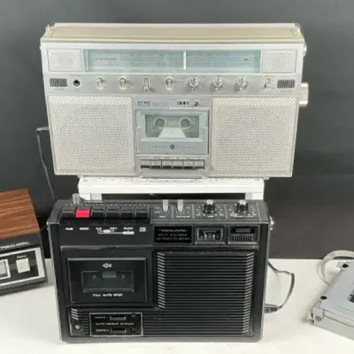 Sale Photo Thumbnail #114: Retro Audio Electronics Lot – GE Radio Cassette Player & Realistic Tape Players