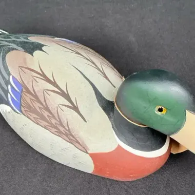 Sale Photo Thumbnail #36: The Boyd’s Collection Mallard Duck Decoy Hand Carved Painted Maryland w/ Tag