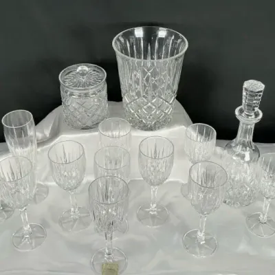 Sale Photo Thumbnail #46: Gorham Crystal Stemware & Barware Collection Decanter Ice Bucket 15 Pieces