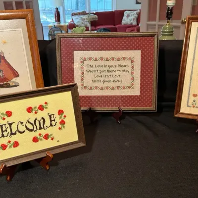 Handmade Framed Needlepoint (4)