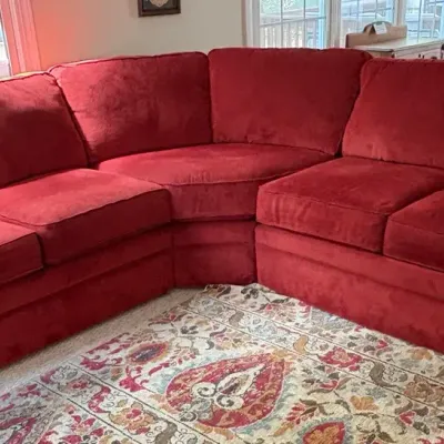 Lazyboy Red Sectional Sofa