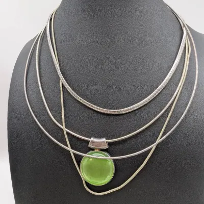 4 Sterling Silver Necklaces 