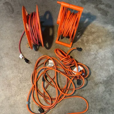 Group of Heavy Duty Extension Cords 