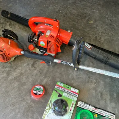 Echo Gas Powered Trimmer and Blower W/ Accessories 