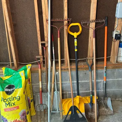 Lawn & Garden Tools and Miracle Grow Potting Soil 