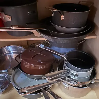 Assortment of Pots & Pans, Stainless Mixing Bowls 