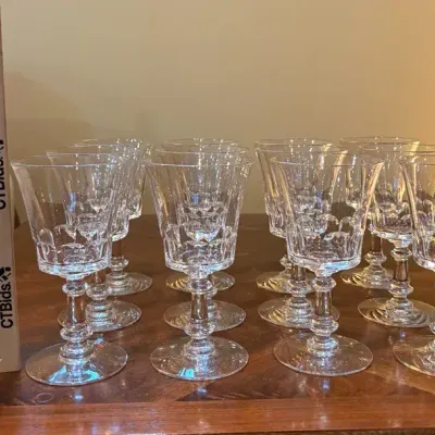 12 Fostoria Water Glasses Pattern: Dolly Madison