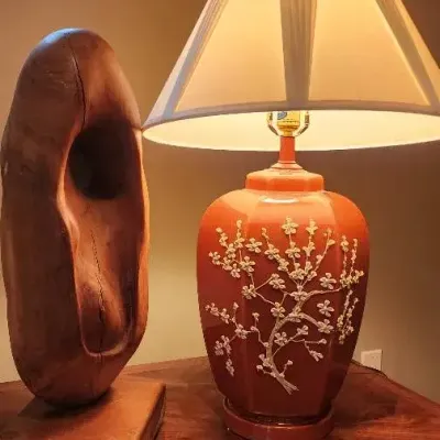 Vintage Lamp And Sculpture