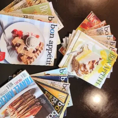 Large Lot of Bon Appétit Cooking Magazines – Recipes, Baking & Entertaining