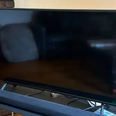 Samsung Large Flat Screen HDTV – 75" Widescreen Smart TV with Stand Legs