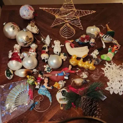 Large Assorted Christmas Ornament & Holiday Decoration Lot