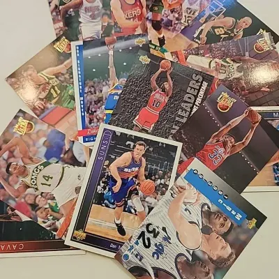 Vintage 1990s NBA Basketball Card Lot – Fleer Ultra & Upper Deck – Season Leaders & Inserts