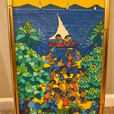 Balinese Folk Art Painting By Penestanan Bali 