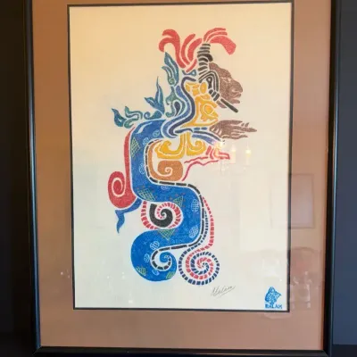 Painting By Rubbins From chichen Itza 