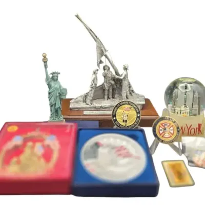 Pewter "Freedom Endures" & Other 9/11 Memorabilia 