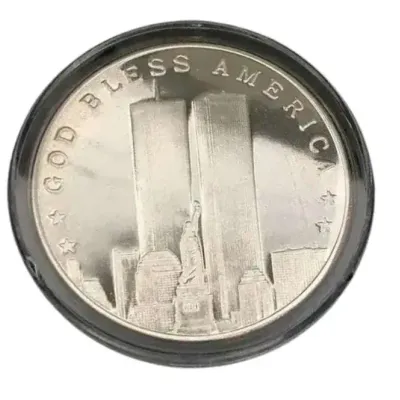 Fine Silver American Eagle Collection “World Trade Center” Commemorative Coin With Original Box