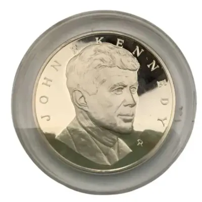 Franklin Mint Commemorative John F. Kennedy Sterling Coin
