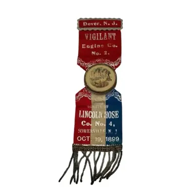 Dover, N.J. Engine Co. No. 2 Commemorative Ribbon 