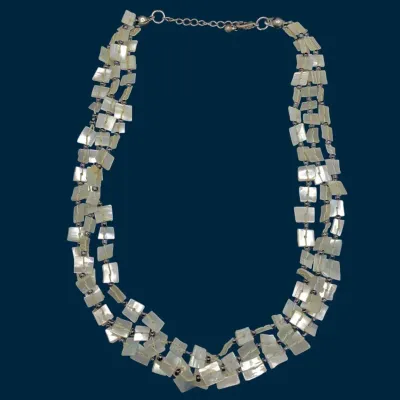 Multi Strand Mother Of Pearl Necklace 